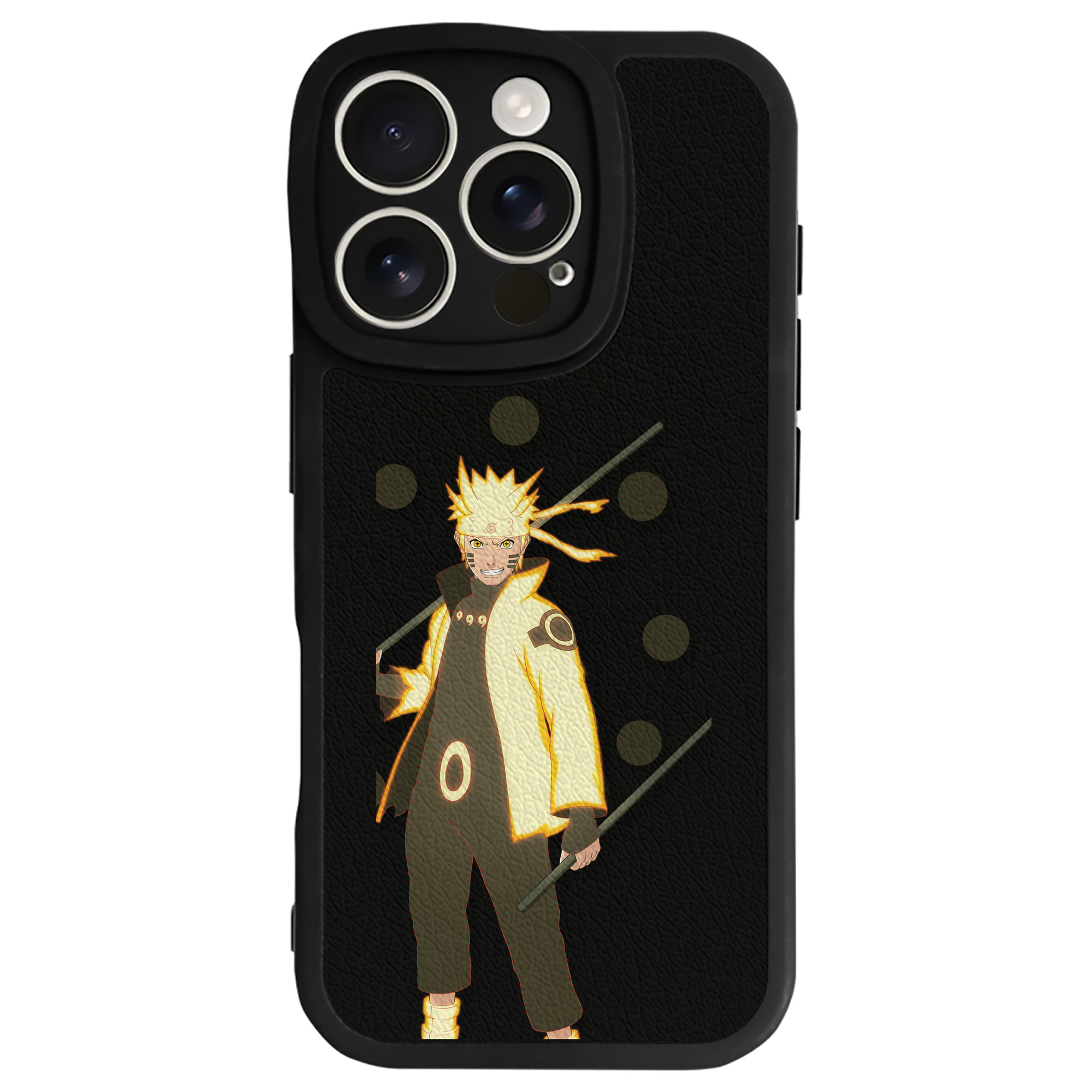 （画像用） NARUTO -ナルト- うずまき ナルト Uzumaki Naruto 【iPhone 16シリーズ対応】シリコンスマホケース（レザー調） 材質：シリコン